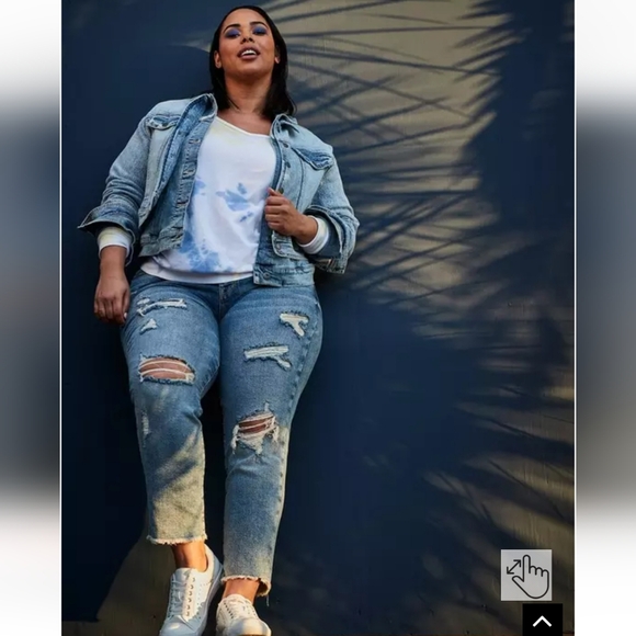 Torrid Mom Straight Vintage High-Rise Jean sz 22r - Picture 5 of 16